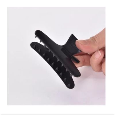 Imagen 2 del producto Set de 12 Pinzas Tomadores de cabello Negras Peluqueria