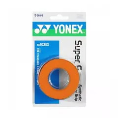 YONEX - Overgrip Super Grap Naranjo X3 Tenis Padel