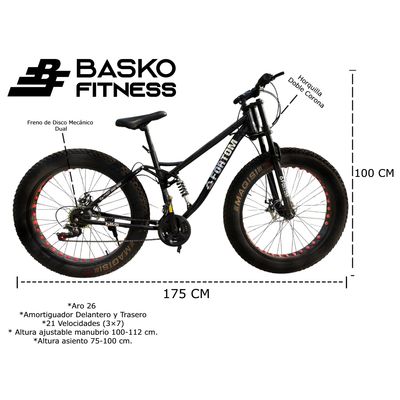 Imagen 2 del producto Bicicleta Fat Bike Aro 26