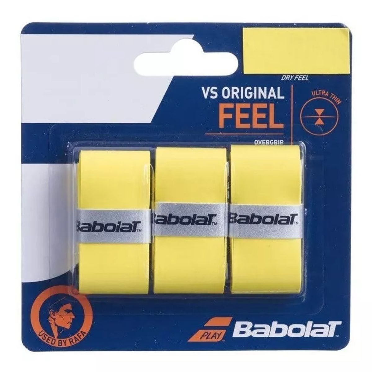 BABOLAT - Overgrip Babolat Vs Original Amarillo X3 Tenis Padel