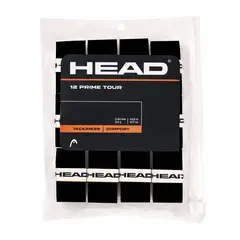 HEAD - Overgrip Prime Tour Negro X12 Tenis Padel
