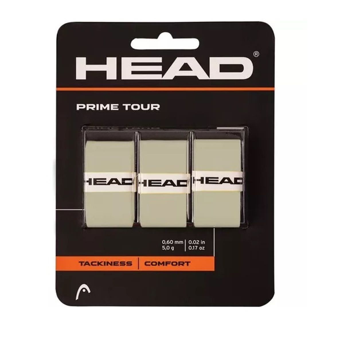 HEAD - Overgrip Head Prime Tour Gris X3 Tenis Padel