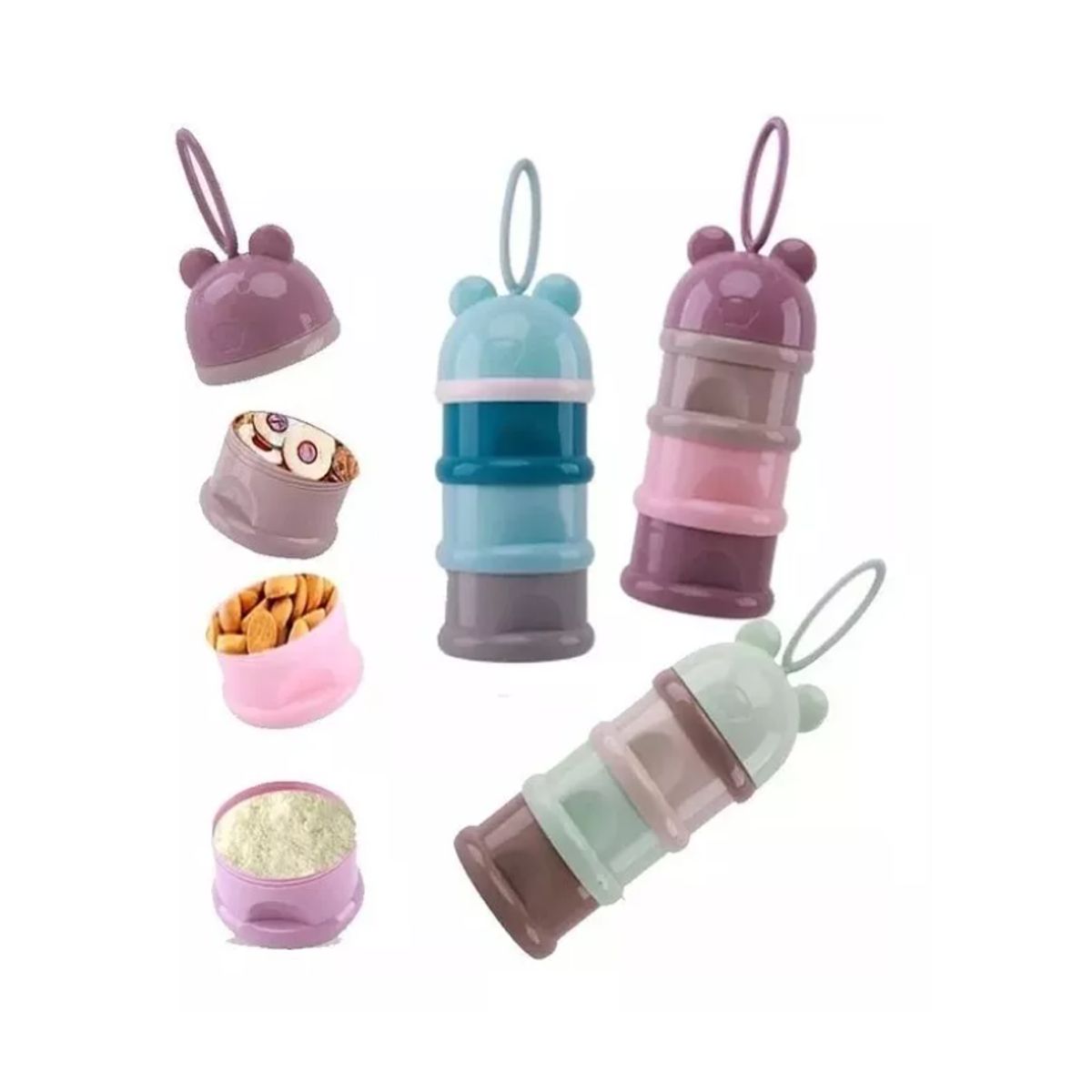 GENERICO - Dosificador De Leche En Polvo Contenedor Envase Azul