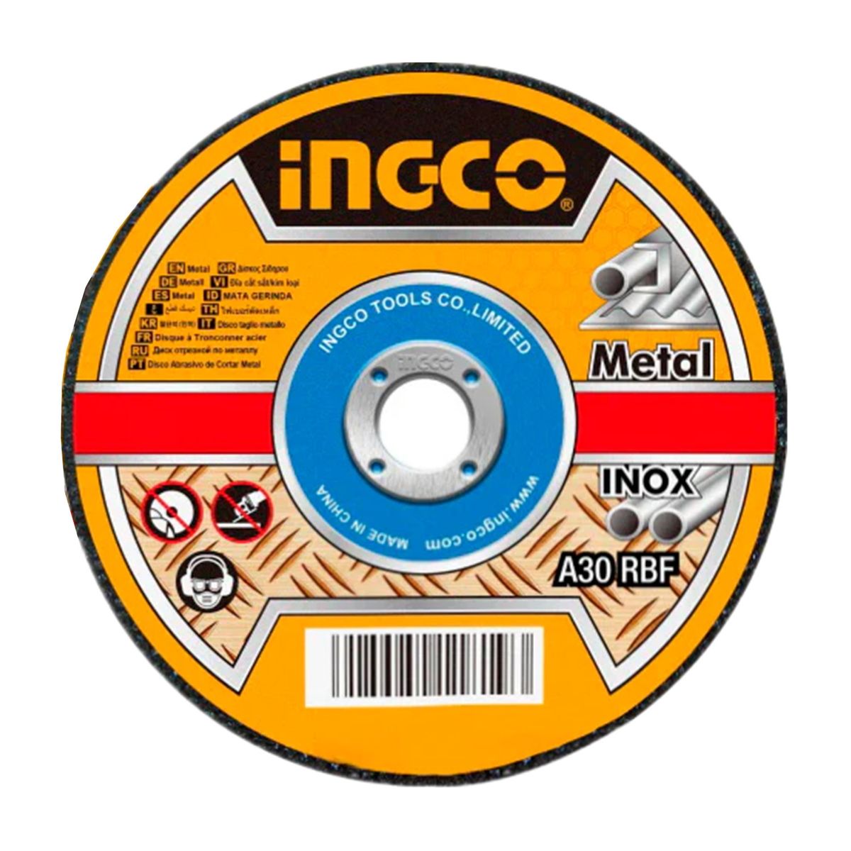 INGCO - Disco De Corte P/ Metal Acero Inoxidable 115mm 25 Und Ingco