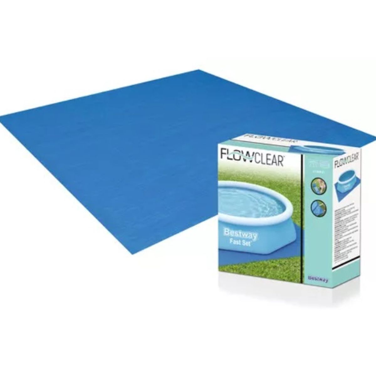 BESTWAY - Piso Fondo 58001 Para Pileta Piscina Bestway 335x335cm Protector