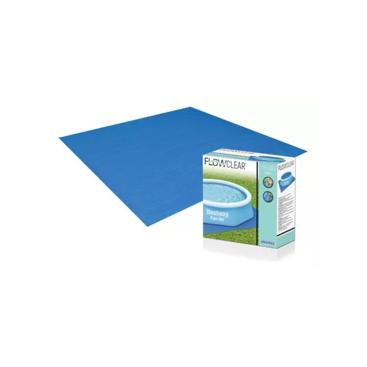 BESTWAY - Piso Fondo 58001 Para Pileta Piscina Bestway 335x335cm Protector