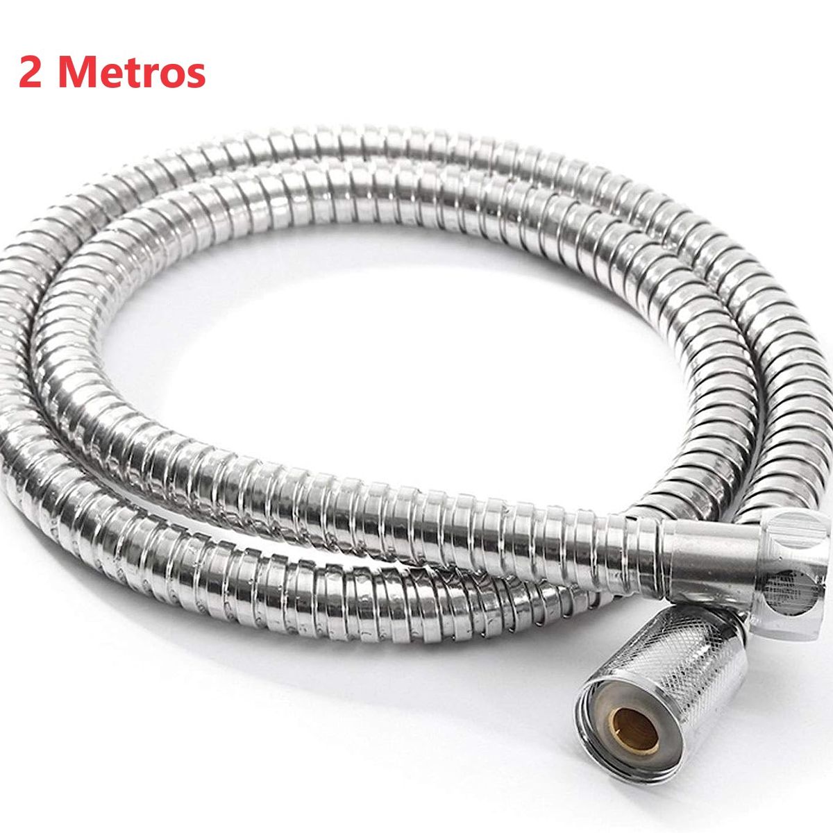 GENERICO - Manguera Flexible Para Ducha 2 metros Manguera Cromada Acero Inoxidab