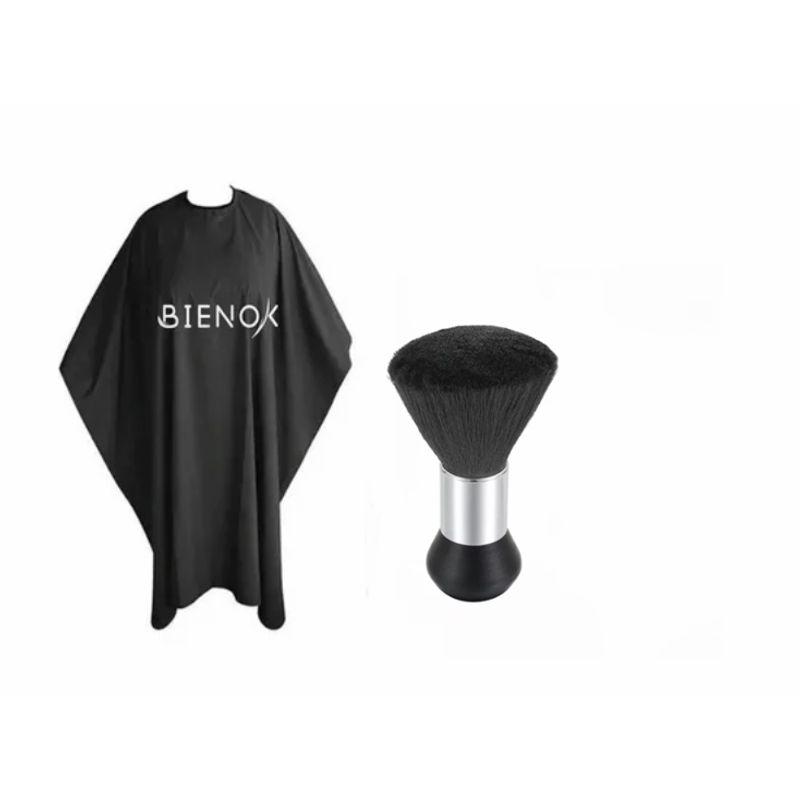 GENERICO - Capa Peluquería Larga Bienok Y Bota Pelo Negro Barberia  Peluqueria.