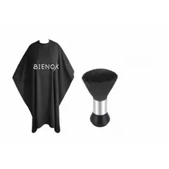 GENERICO - Capa Peluquería Larga Bienok Y Bota Pelo Negro Barberia Peluqueria.