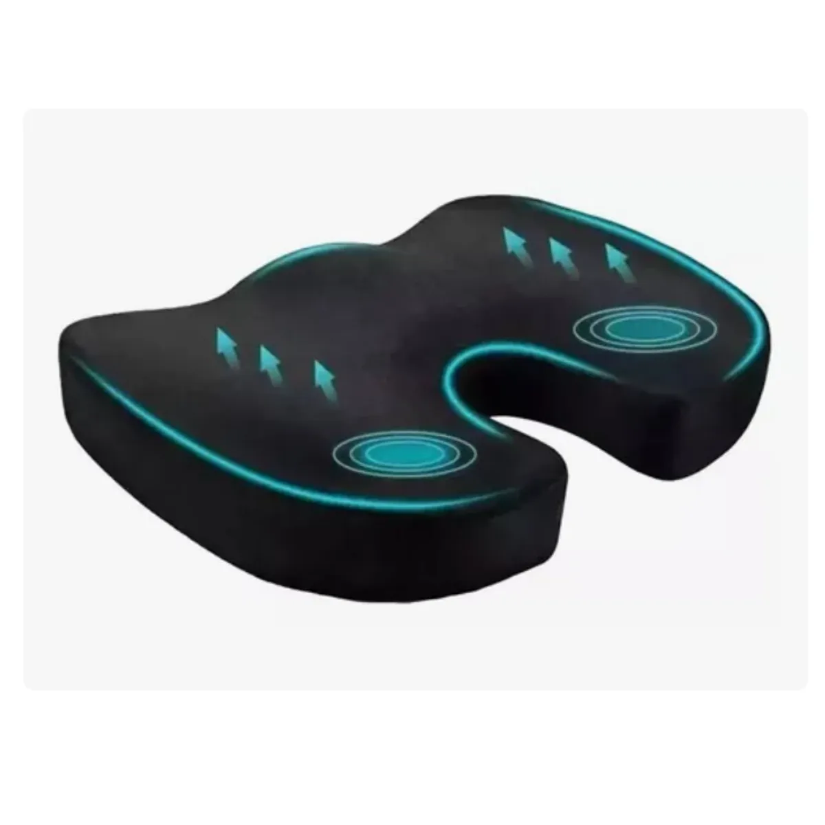 GENERICO - Cojín Asiento Gel Viscoelastico Coxis Ortopédico