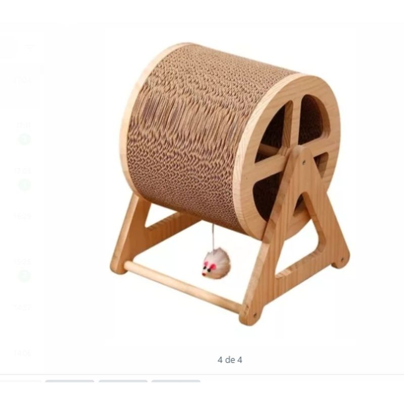GENERICO - Rascador Tipo Rueda De Entrenamiento Para Gato