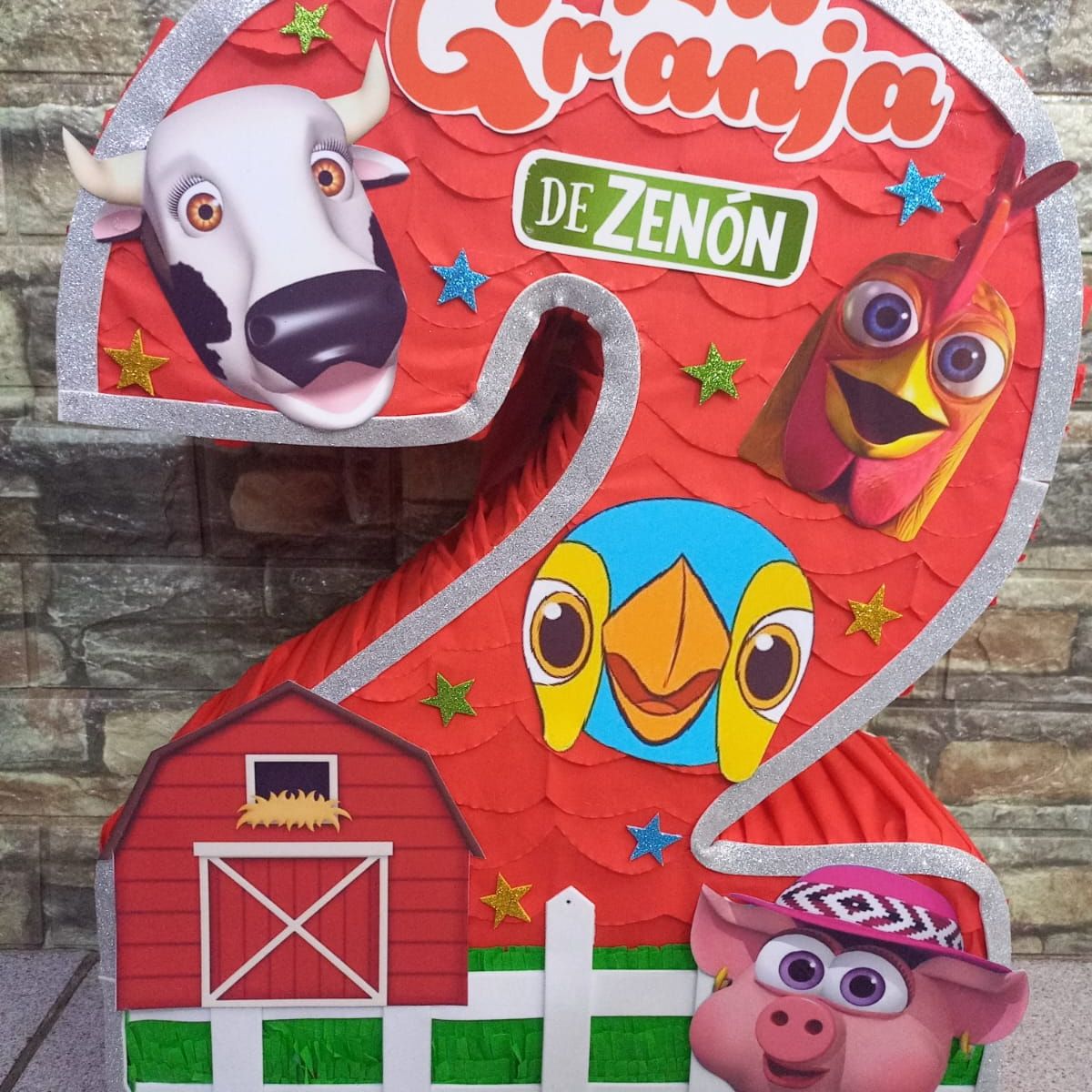 GENERICO - Piñata granja de zenon granero 50cm
