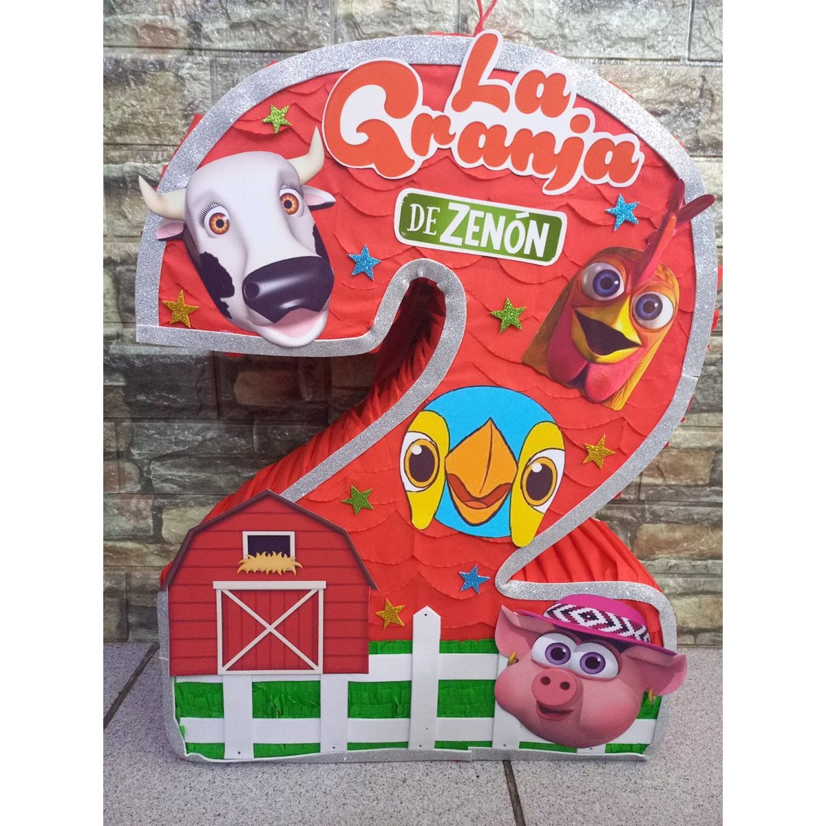 GENERICO - Piñata granja de zenon granero 50cm