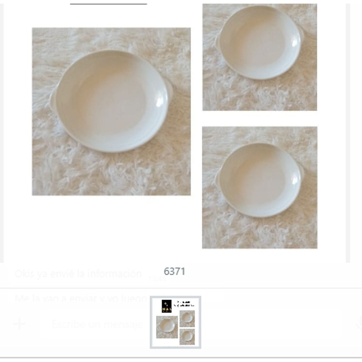 GENERICO - Plato Con Orejitas Grande Semi Hondo