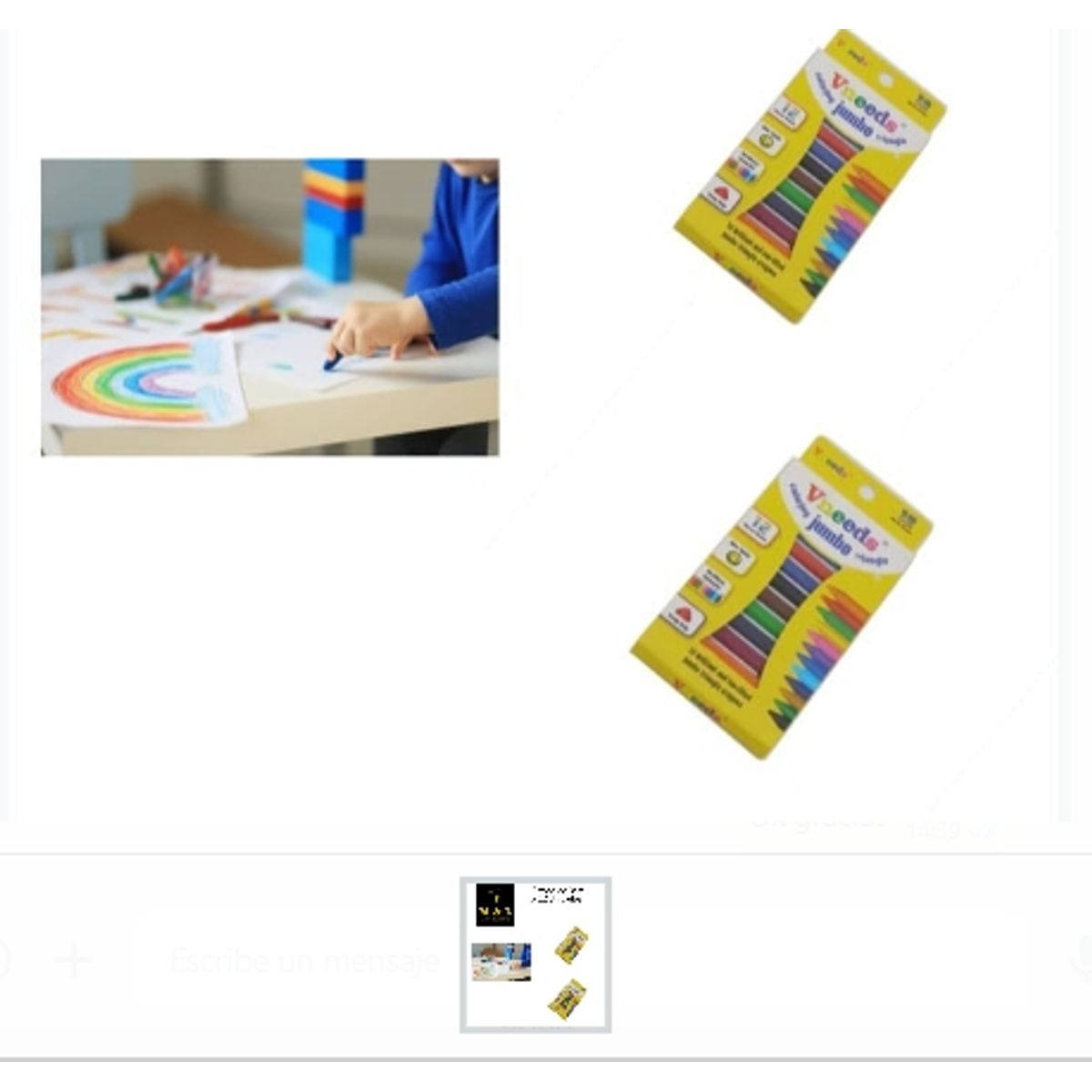 GENERICO - Crayones De Cera Set 12 Unidades