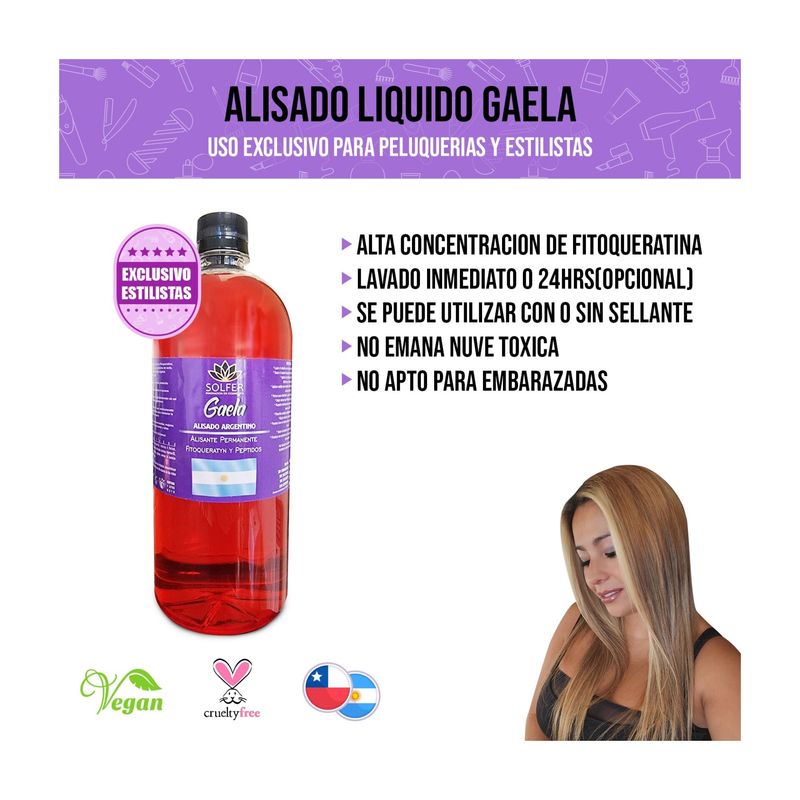 GENERICO - Solfer alisado liquido gaela 1000ml.