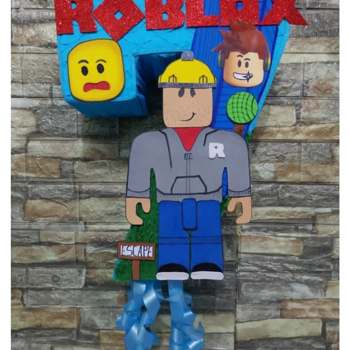 GENERICO - Piñata ROBLOX  número 7 de 50cm