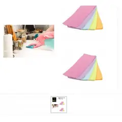 GENERICO - Set De 5 Pañitos Microfibra Limpieza Cocina