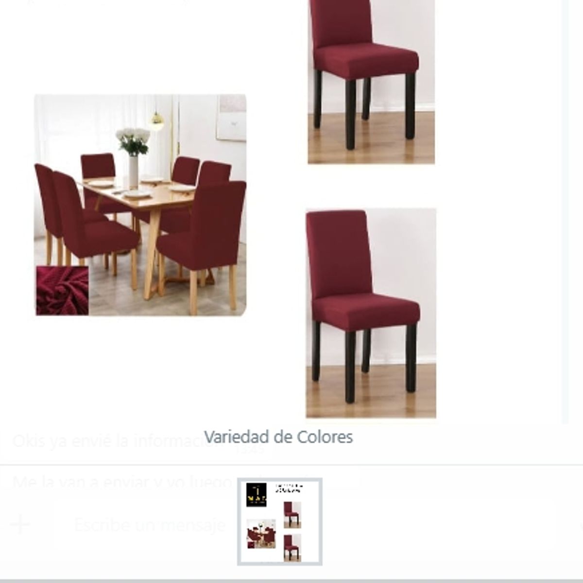 GENERICO - Funda De Silla  6 Unidades Variedades De Colores