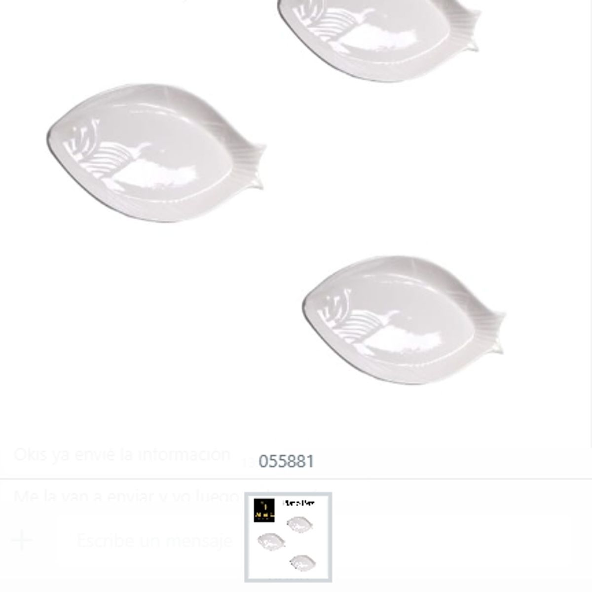 GENERICO - Plato Diseño Pez Ceramica Diseño Adorable