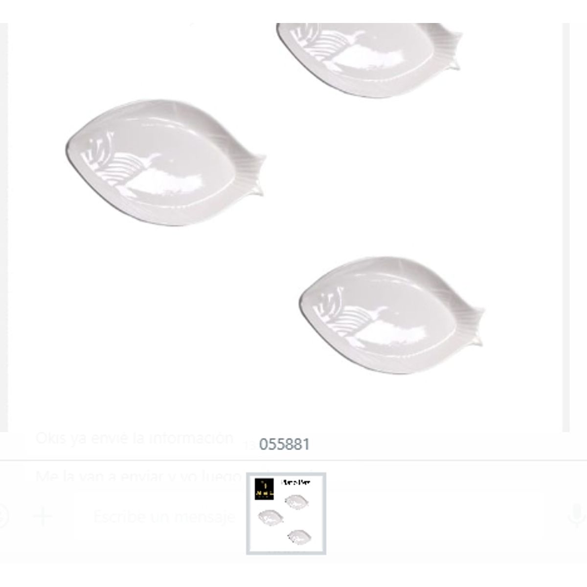 GENERICO - Plato Diseño Pez Ceramica Diseño Adorable