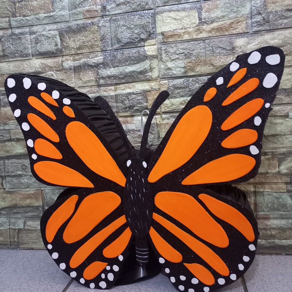 GENERICO - Mariposa Monarca de 50cm de ancho