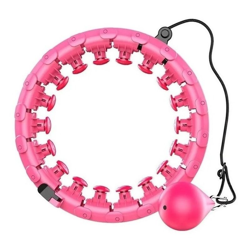 GENERICO - Aro Smart Hula Hoop con Masajeador Ajustable Hasta 120cm