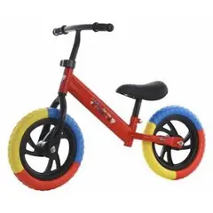 GENERICO - Bicicleta Equilibrio Sin Pedales Auto Aprendizaje ROJA