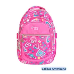UTILISIMO - Mochila para Niña con Estuche de Lapices 43x30x13 cm