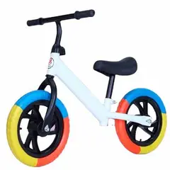 GENERICO - Bicicleta Equilibrio Sin Pedales Auto Aprendizaje BLANCA