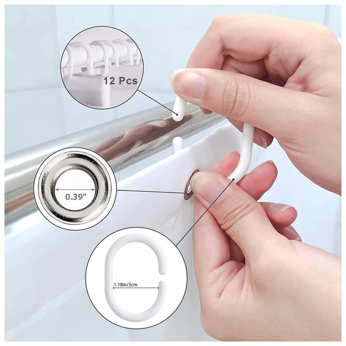 COMPRAPO - Cortina Baño Impermeable Mandala Universo más 12 Ganchos de regalo