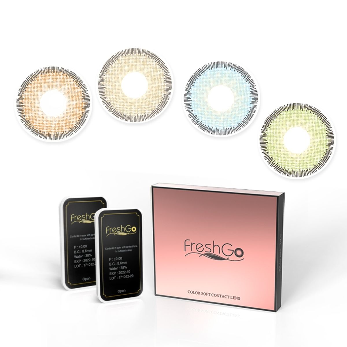 FRESHGO - Lentes de contacto FreshGo Premium - Green.-