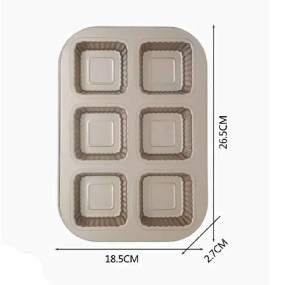 GENERICO - Molde de 6 und Cupcakes Muffin