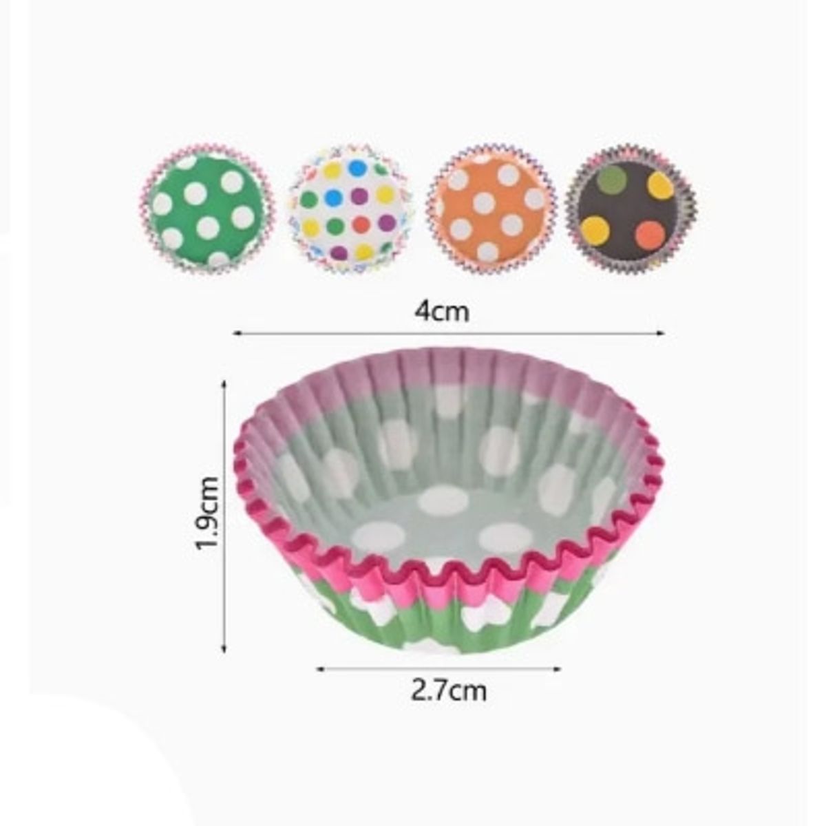 GENERICO - Mini Molde de Cupcake 144 pcs