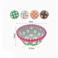GENERICO - Mini Molde de Cupcake 144 pcs