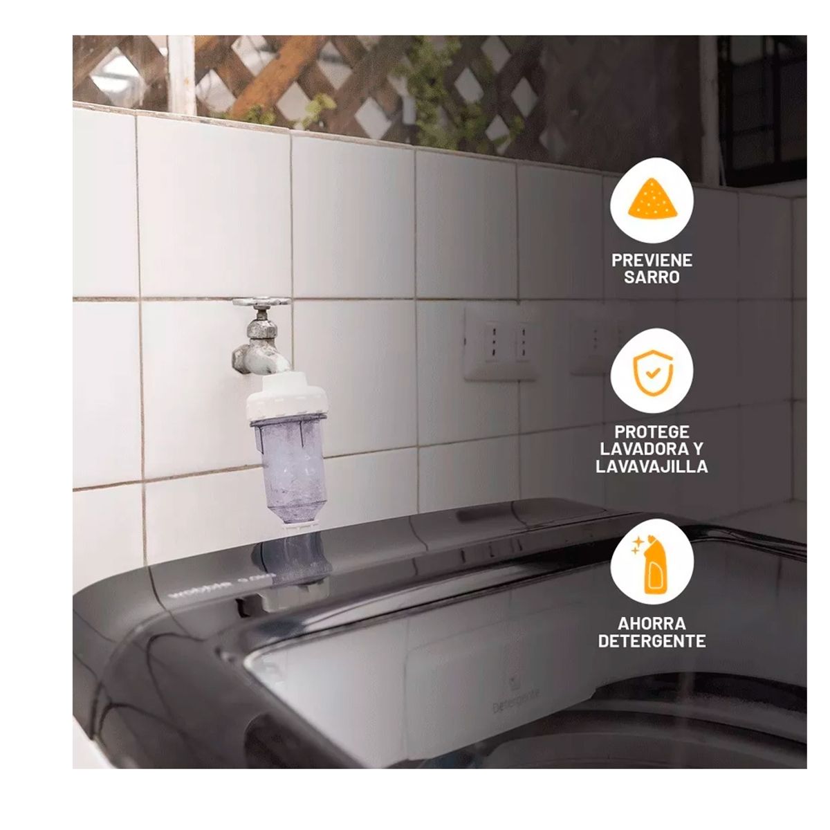 GENERICO - Filtro Antisarro Lavadora  Lavavajillas Color Transparente