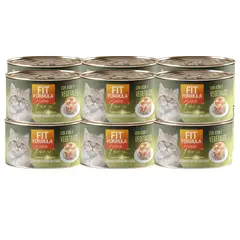 DRAG PHARMA - Pack 12x Alimento Húmedo Premium Lata Gourmet Verduras Gatos