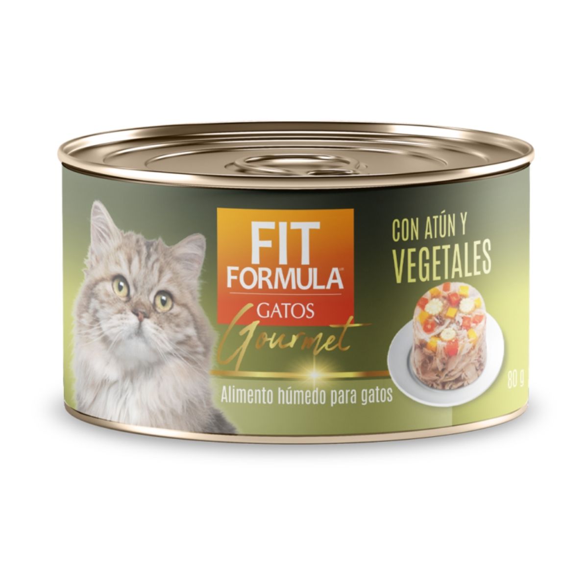 DRAG PHARMA - Pack 12x Alimento Húmedo Premium Lata Gourmet Verduras Gatos