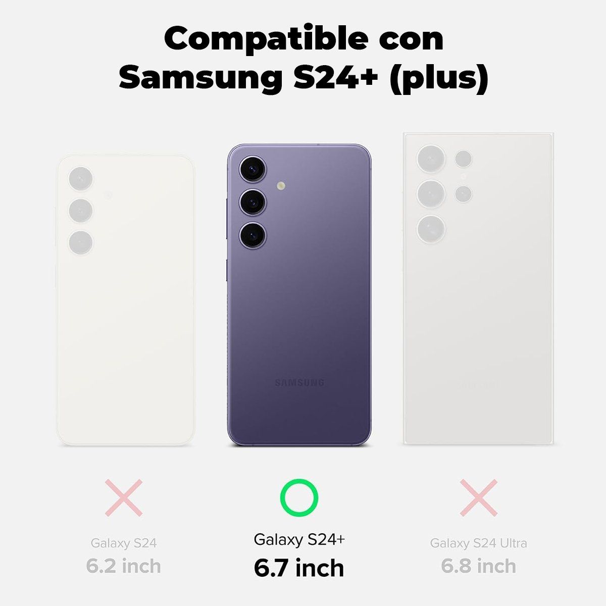 XUNDD - Carcasa para Samsung S24 Plus Militar Grade Reforzada Antigolpes