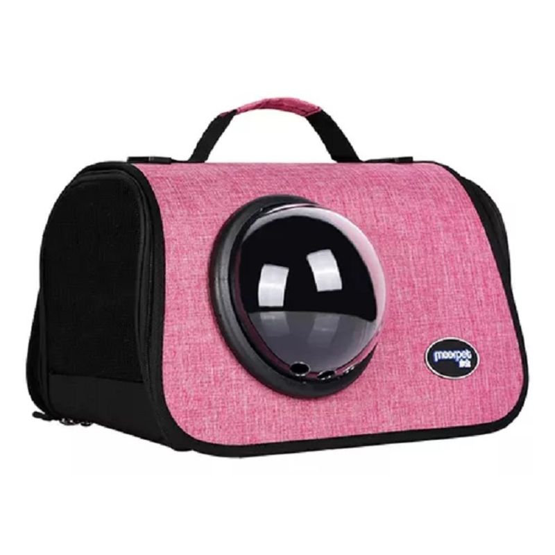 GENERICO - Bolso Mochila Porta Jaula Perros Gatos 262373 Fucsia