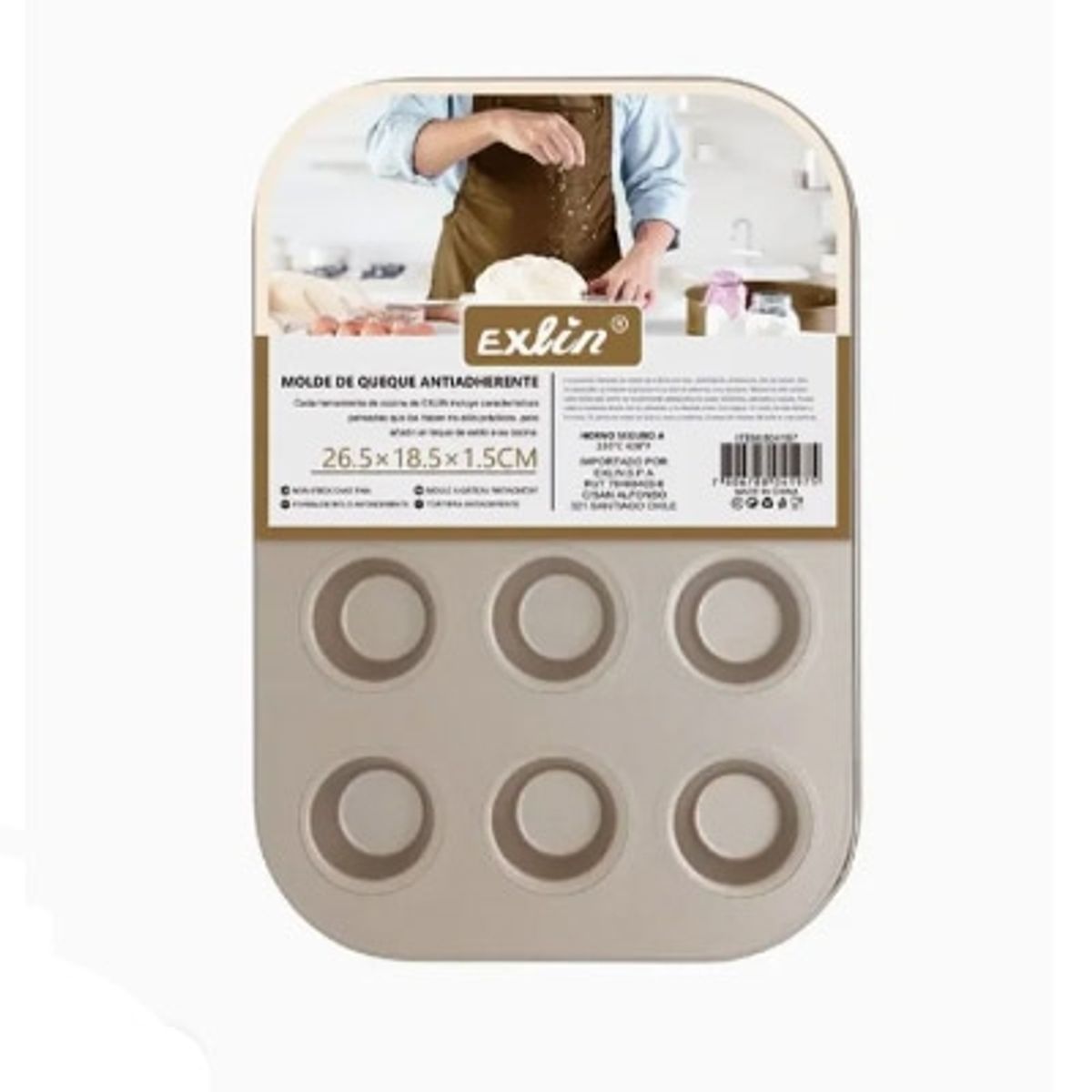 GENERICO - Molde de Queque 12 unidades