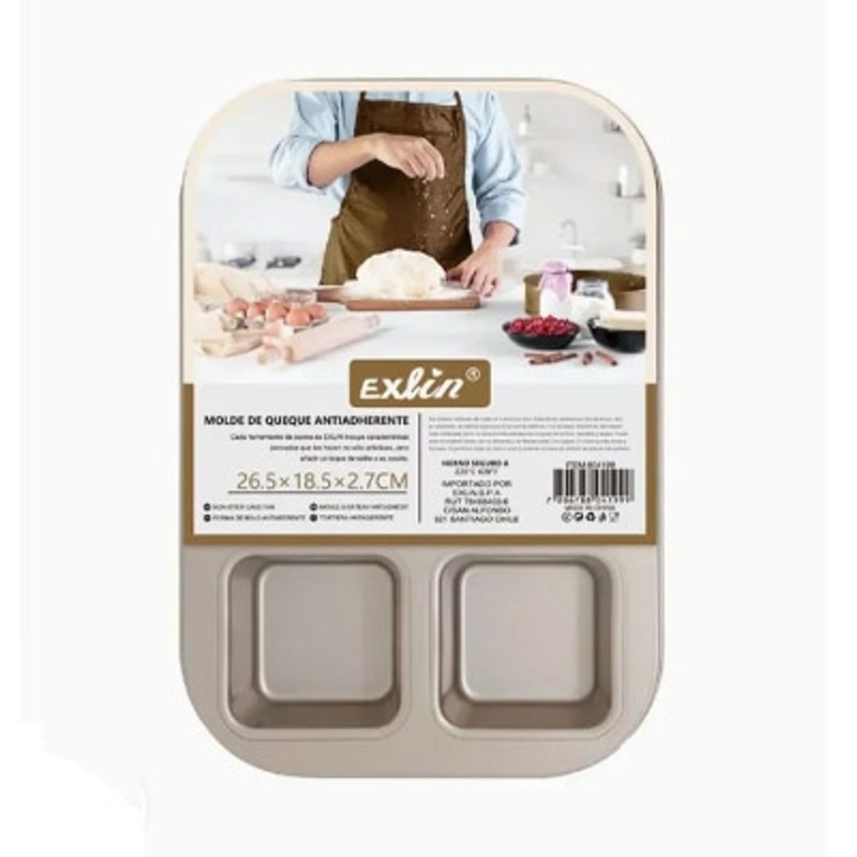 GENERICO - Molde de Queque 6 unidades