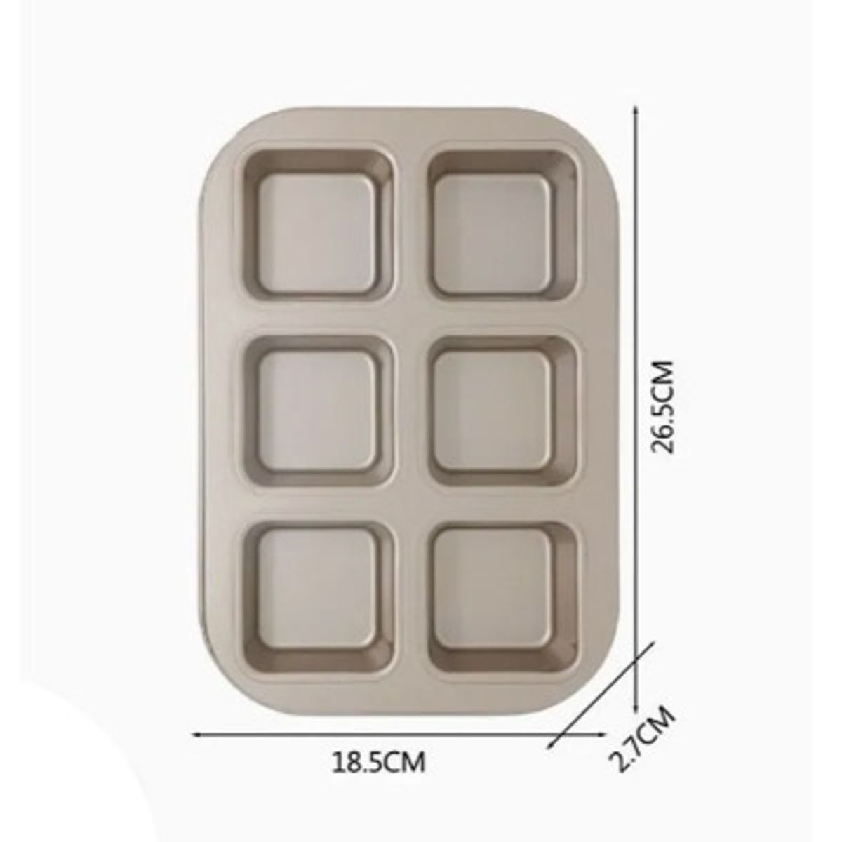 GENERICO - Molde de Queque 6 unidades