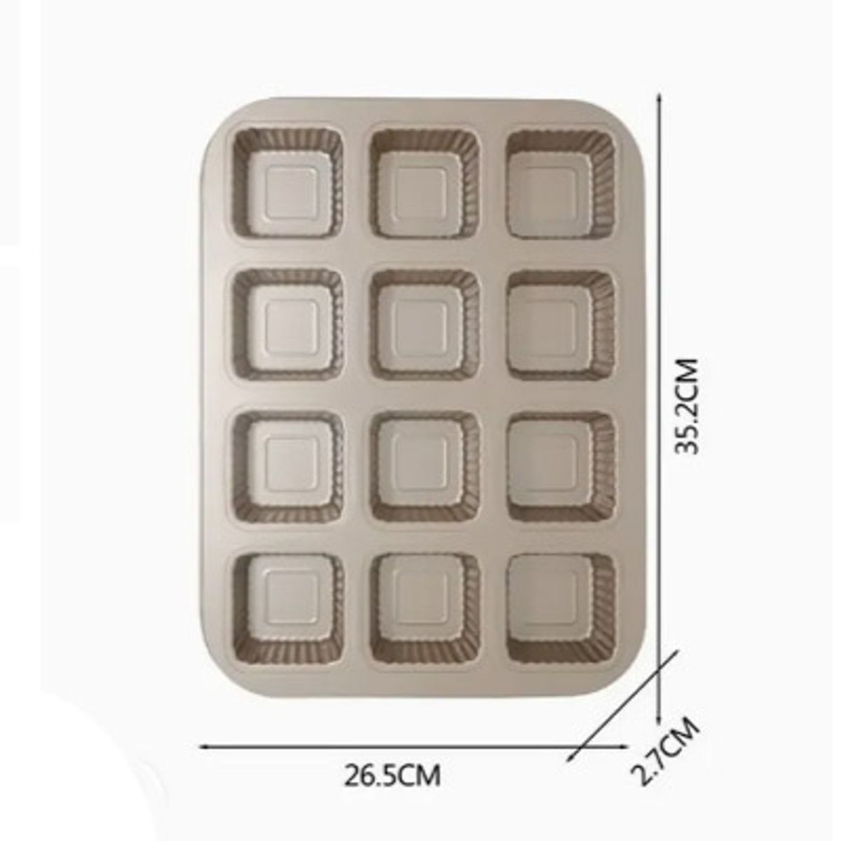 GENERICO - Molde de Queque dorado