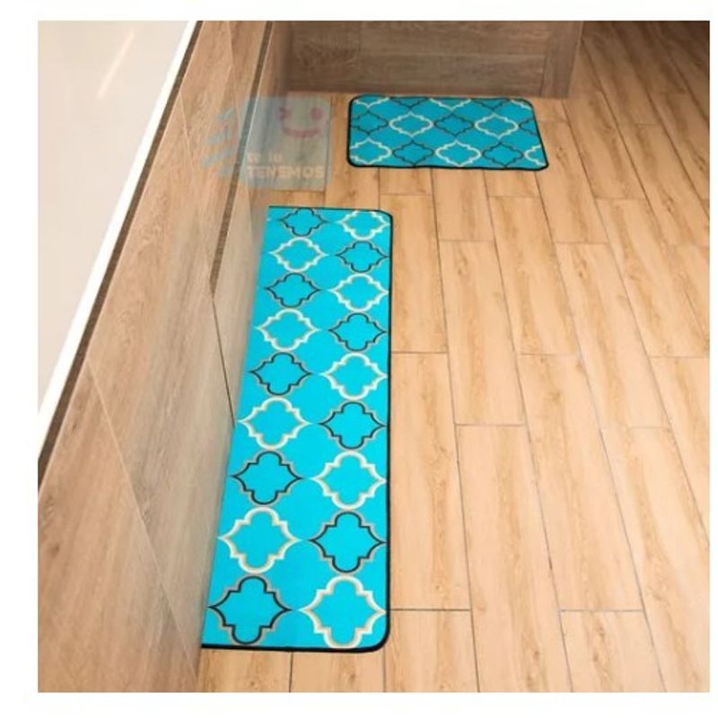 GENERICO - Set 2 Alfombras Antideslizantes Rombos  SG105670