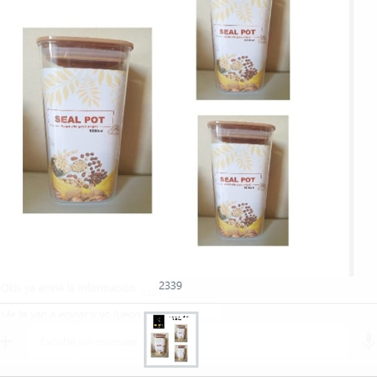 GENERICO - Especiero Cuadrado 1200 Ml Condimentero