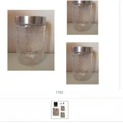 GENERICO - Frasco De Vidrio Mediano Con Tapa Utencilios De Cocina