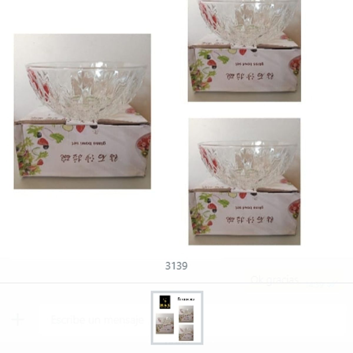 GENERICO - Ensaladera De Vidrio Para Ensaladas Cocina