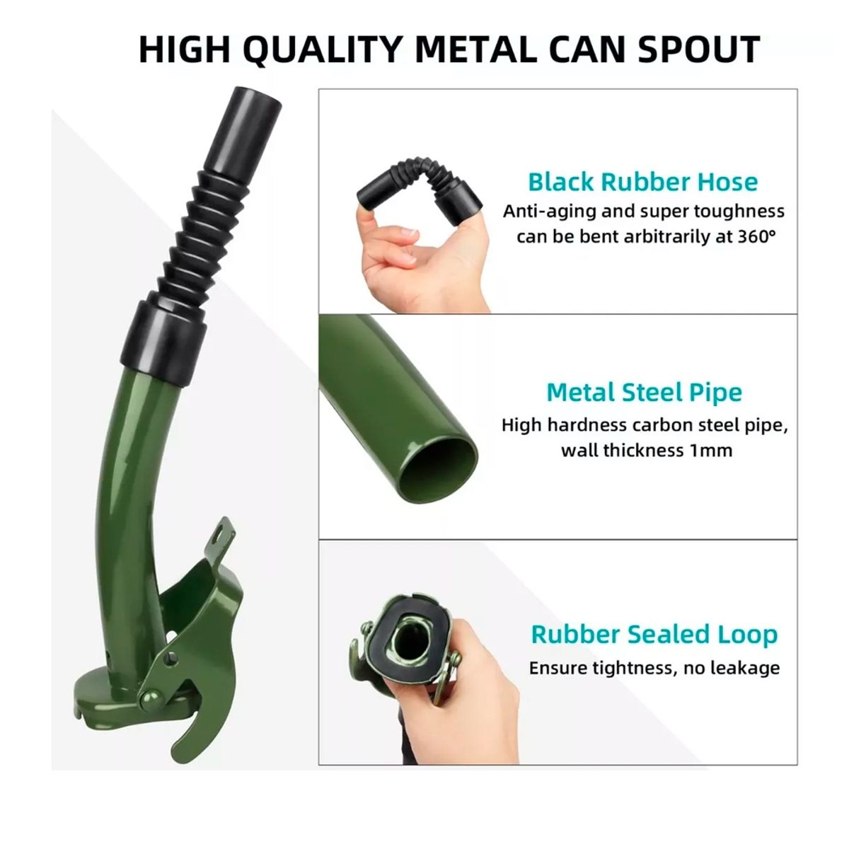 GENERICO - Bidón 20 Litros Metálico Combustible Con Dispensador