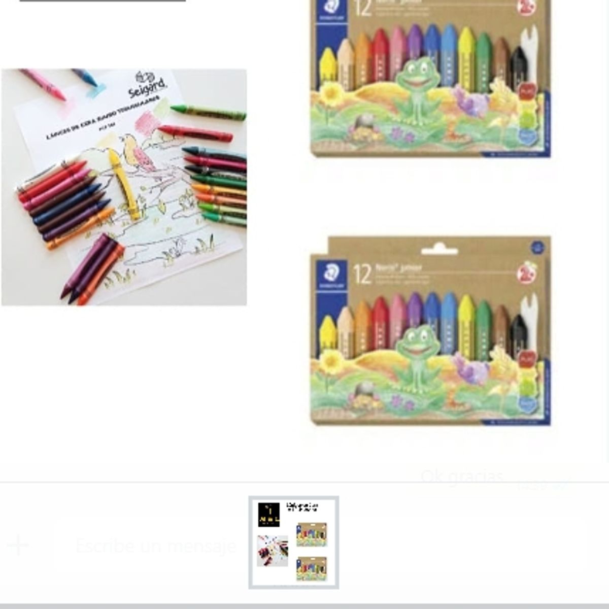 GENERICO - Lápices De Cera Set  12 Unidades Colegiales